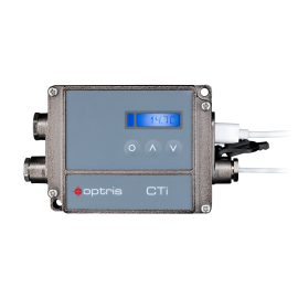 Optris CTi LTex Series IR Pyrometer with standard focus lens, 8 to 14 &amp;mu;m, -58 to 1472&amp;deg;F, 15:1, 9.8' cable, ATEX certified-