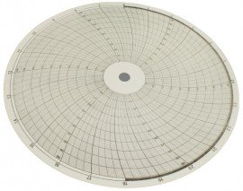 Partlow 213824 Replacement Charts, 10&quot;, 12h, 0 to 100, Box of 100-