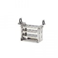 PolyScience 510-672 Stainless-Steel Test Tube Rack, 10 to 13 mm, holds 15-