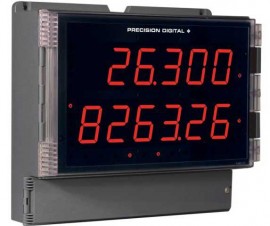 Precision Digital PD2-6300-7H0 Helios D&amp;eacute;bitm&amp;egrave;tre/Totalisateur &amp;agrave; entr&amp;eacute;e d'impulsion, 12 &amp;agrave; 24 V CC-