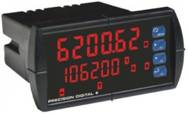 Precision Digital PD6200-6H7 ProVu Indicateur de d&amp;eacute;bit/totalisateur num&amp;eacute;rique &amp;agrave; entr&amp;eacute;e analogique, 1/8 DIN-
