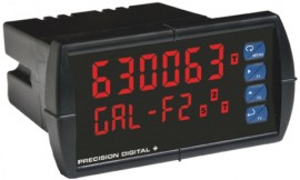 Precision Digital PD6300-6H3 ProVu Pulse Input Flow Rate/Totalizer Digital Panel Meter with SunBright display-