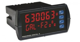 Precision Digital PD6300-7R7 Indicateur de panneau num&amp;eacute;rique de d&amp;eacute;bit/totalisateur &amp;agrave; entr&amp;eacute;e d'impulsion ProVu, 4 relais/4 &amp;agrave; 20 mA, V CC-