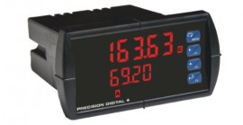 Precision Digital PD6363-7R3 Indicateur de panneau num&amp;eacute;rique ProVu pour d&amp;eacute;bit/totalisateur &amp;agrave; double entr&amp;eacute;e d'impulsion, 4 &amp;agrave; 20 mA, 12 &amp;agrave; 24 V-
