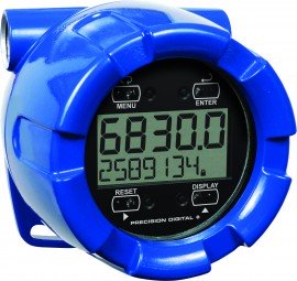 Precision Digital PD6830-BMA-0 ProtEX-RTP D&amp;eacute;bitm&amp;egrave;tre/totalisateur &amp;agrave; entr&amp;eacute;e d'impulsion antid&amp;eacute;flagrant, aliment&amp;eacute; par pile-