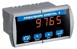 Precision Digital PD765-6R3-10 Temperature Panel Meter, 4-20mA Output + 24VDC, 85-265VAC-