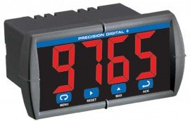 Precision Digital PD765-6X0-00 Trident Process and Temperature Digital Panel Meter with Large Display, 85 to 265VAC-