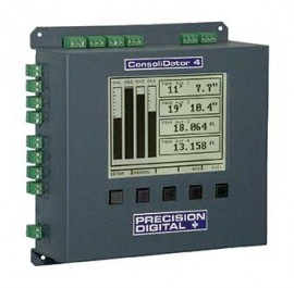 Precision Digital PD940-8K9-15 Wall-Mounted ConsoliDator Multi-Channel Controller, 8 Inputs-