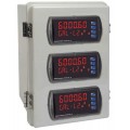 Precision Digital PDA2303 NEMA 4X Plastic Horizontal Enclosure for &amp;frac18; DIN digital panel meters, 3 cutouts-