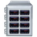 Precision Digital PDA2508 Plastic NEMA 4X Horizontal Enclosure, 15.7 x 12.4 x 7.1in, 8 Cutouts-