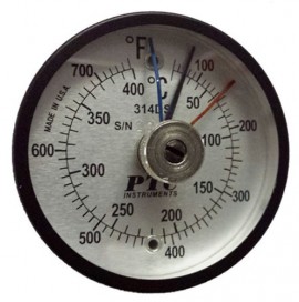 PTC Instruments 314DSMM Thermom&amp;egrave;tre de surface magn&amp;eacute;tique &amp;agrave; double &amp;eacute;chelle avec aiguilles max-min, 10 &amp;agrave; 398.89&amp;deg;C/10 &amp;agrave; 400&amp;deg;C-