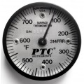 PTC Instruments 314FRR Industrial Magnetic Rail Thermometer, 50 to 750&amp;deg;F-