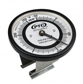 PTC Instruments 483FM Clip-On Pipe Thermometer, 0 to 150&amp;deg;F, medium clip (0.88 to 1.63&amp;quot;)-