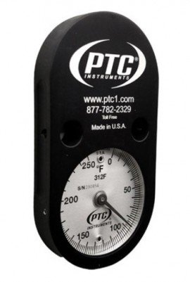 PTC Instruments 520-315C Cylindrical Tank Surface Thermometer, -15 to 65&amp;deg;C-