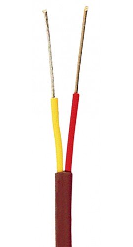 Pyromation K20GG-50 C&amp;acirc;ble thermocouple de type K avec fibre de verre, 50&#039;-