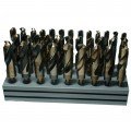 Qualtech DWD833SD-CO-ensemble Ensemble de forets, cobalt, lot de 33-