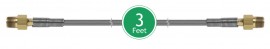 Ralston 1M1M-HOS-3ft Quick-Test Hose with &amp;frac18;&amp;quot; NPT brass hose ends, 3'-