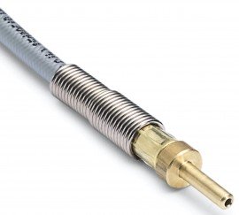 Ralston 1P1P-HOS-3ft Quick-Test Hose, 0.13&quot; tube stub brass hose ends, 3&#039; L-