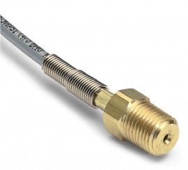 Ralston 2M2M-HOS-8ft Quick-Test Hose, 0.25" NPT brass hose ends, 8' L-