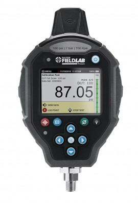 Ralston FLP1-GN-QM-W1 FieldLab Digital Pressure Calibrator, 500 psi, male quick-test connection-