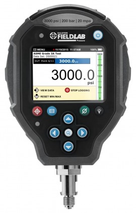 Ralston FLP1-GR-2B FieldLab Pressure Instrument, 3,000 psi, 0.25&quot; male BSPP bottom connection-