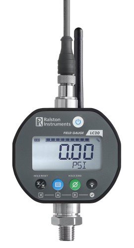 Ralston Field Gauge LC20 Jauge pour capteur de pression et temp&amp;eacute;rature, 500 psi, -30 &amp;agrave; 150&amp;deg;C-