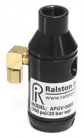 Ralston QTAP-0006 Cylindre de pompage APGV avec 1 raccord en L install&amp;eacute;-