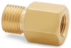 Ralston QTHA-1FB0-RG Brass Quick-Test Connector, G 0.125" female BSPP (ISO 228/1) x male QT-