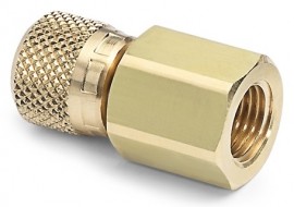 Ralston QTHA-1FBA Female NPT x Female Quick-Test Adapter, 0.13&quot;, brass-