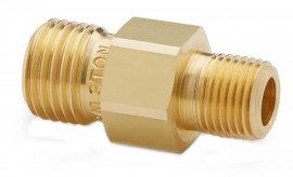 Ralston QTHA-1MB0 BSPT Male (RT) Quick-test Adapter, &amp;frac18;&amp;quot; male BSPT x male quick-test, brass-