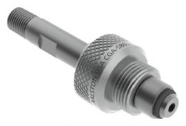 Ralston QTHA-2MS0-C580-QD Stainless-Steel Adapter, CGA 580 Quick-Connect x 0.25" male NPT-