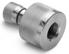 Ralston QTHA-3FSA-RG-QD Adaptateur &amp;agrave; d&amp;eacute;connexion rapide BSPP femelle x Quick-Test femelle, 9.65 mm, acier inoxydable-