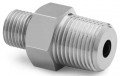 Ralston QTHA-3MS1 Male NPT x Male Quick-Test Adapter with check-valve, 0.38&quot;, stainless steel-