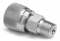 Ralston XTHA-1MSA Male NPT x Female Quick-Test XT Adapter, 0.13&quot;, stainless steel-