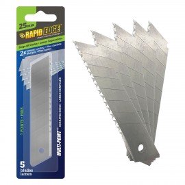 Rapid Edge RT00063 Lame de rechange r&amp;eacute;tractable, dentel&amp;eacute;e, 25 mm-