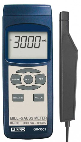 REED GU-3001 Compteur de champs &amp;eacute;lectromagn&amp;eacute;tiques (EMF)-