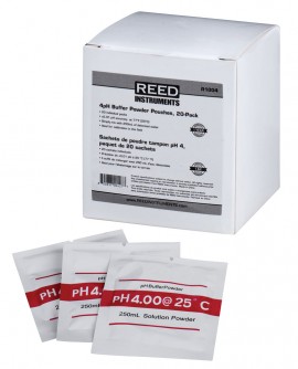REED R1004 pH 4 Calibration Buffer Pouches, 20-Pack-