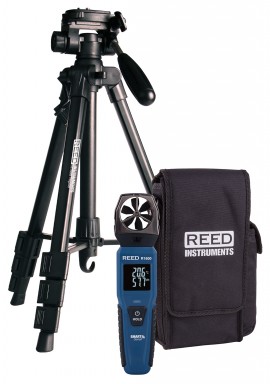 REED R1600-KIT An&amp;eacute;mom&amp;egrave;tre &amp;agrave; h&amp;eacute;lice &amp;agrave; enregistrement de donn&amp;eacute;es avec tr&amp;eacute;pied et &amp;eacute;tui de transport-