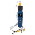 REED R1640-KIT3 Thermom&amp;egrave;tre thermocouple &amp;agrave; enregistrement de donn&amp;eacute;es Smart Series avec 2&amp;nbsp;sondes thermocouple pour four/cong&amp;eacute;lateur-