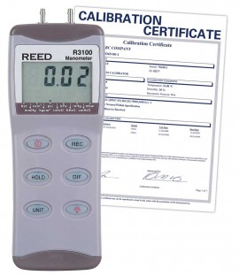 REED R3100-NIST Manom&amp;egrave;tre num&amp;eacute;rique, jauge/diff&amp;eacute;rentiel, 100 psi,  -