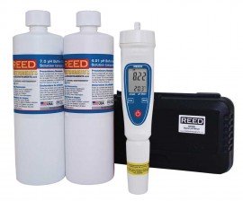 REED R3500-KIT pH Meter and 4pH/7pH Buffer Solution Kit-