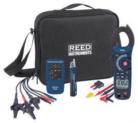 REED R5004-KIT Trousse de pince amp&amp;egrave;rem&amp;eacute;trique /rotation de phase-