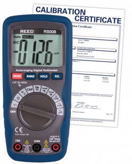 REED R5008 Compact Digital Multimeter with Temperature,  -