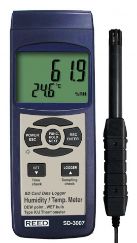 REED SD-3007 Data Logging Thermo-Hygrometer-