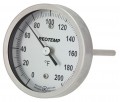 REOTEMP AA Back Connect Bimetal Thermometer, 3&amp;quot; dial, 0 to 250&amp;deg;F/-20 to 120&amp;deg;C-