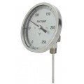 REOTEMP JJ Adjustable Angle Bimetal Thermometer, 5&amp;quot; dial, 0 to 200&amp;deg;F-