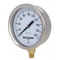 REOTEMP PG25C Industrial Stainless/Brass Gauge, 2.5&amp;quot; dial, 0 to 160 psi-