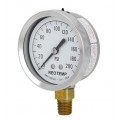 REOTEMP PG40 Repairable Stainless/Brass Gauge, 4&amp;quot;, 0 to 15 psi-