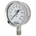 REOTEMP PR40 Heavy-Duty Repairable Stainless Gauge, 4&amp;quot; dial, 0 to 600 psi-