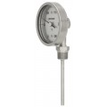 REOTEMP VR Bottom Connect Bimetal Thermometer with 5&amp;quot; dial, 6&amp;quot; stem, 0 to 250&amp;deg;F/-20 to 120&amp;deg;C-